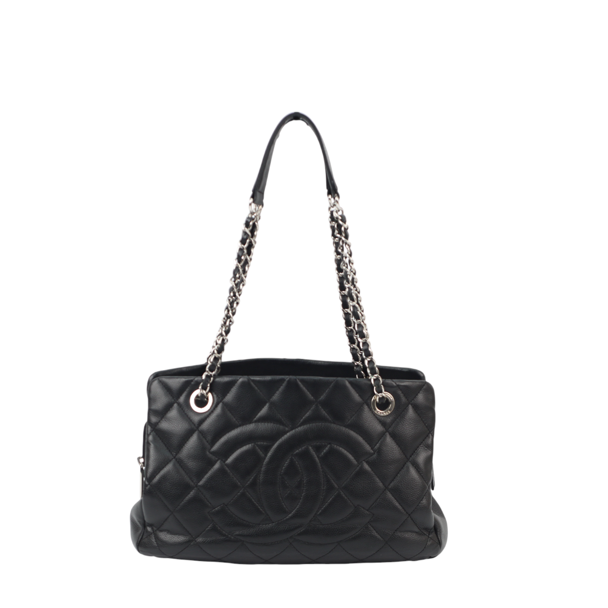 Chanel Timeless CC Shopper Tote Black Caviar 3026
