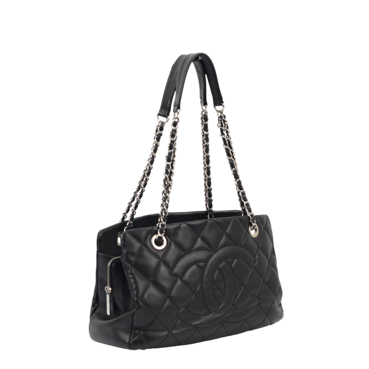 Chanel Timeless CC Shopper Tote Black Caviar 3026