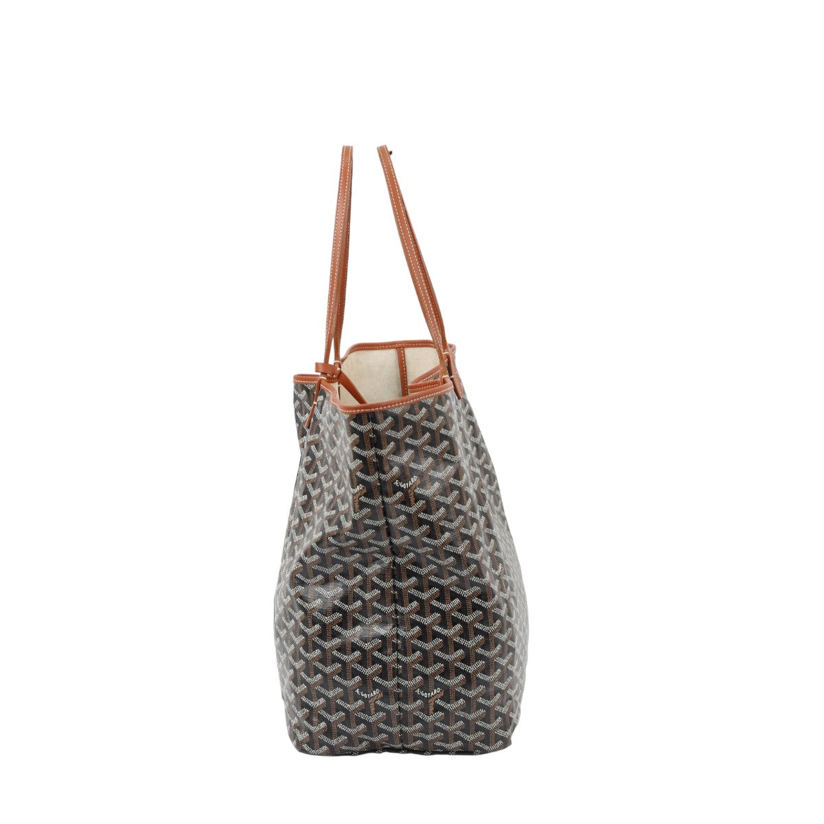 Goyard Saint Louis GM Black Tan Goyardine 3000