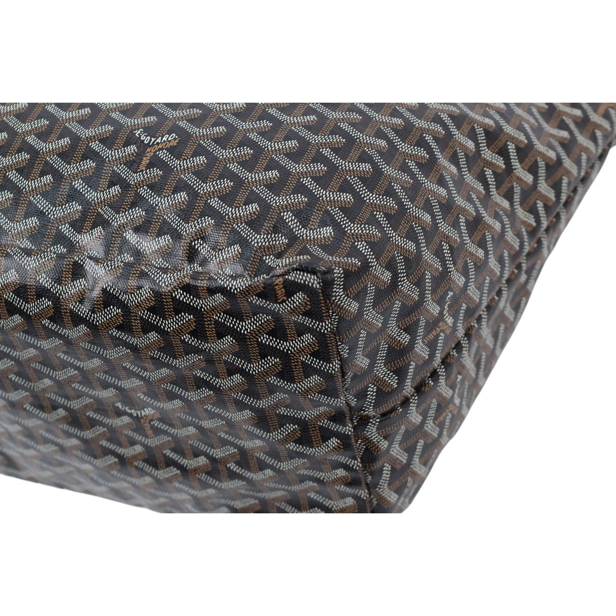 Goyard Saint Louis GM Black Tan Goyardine 3000