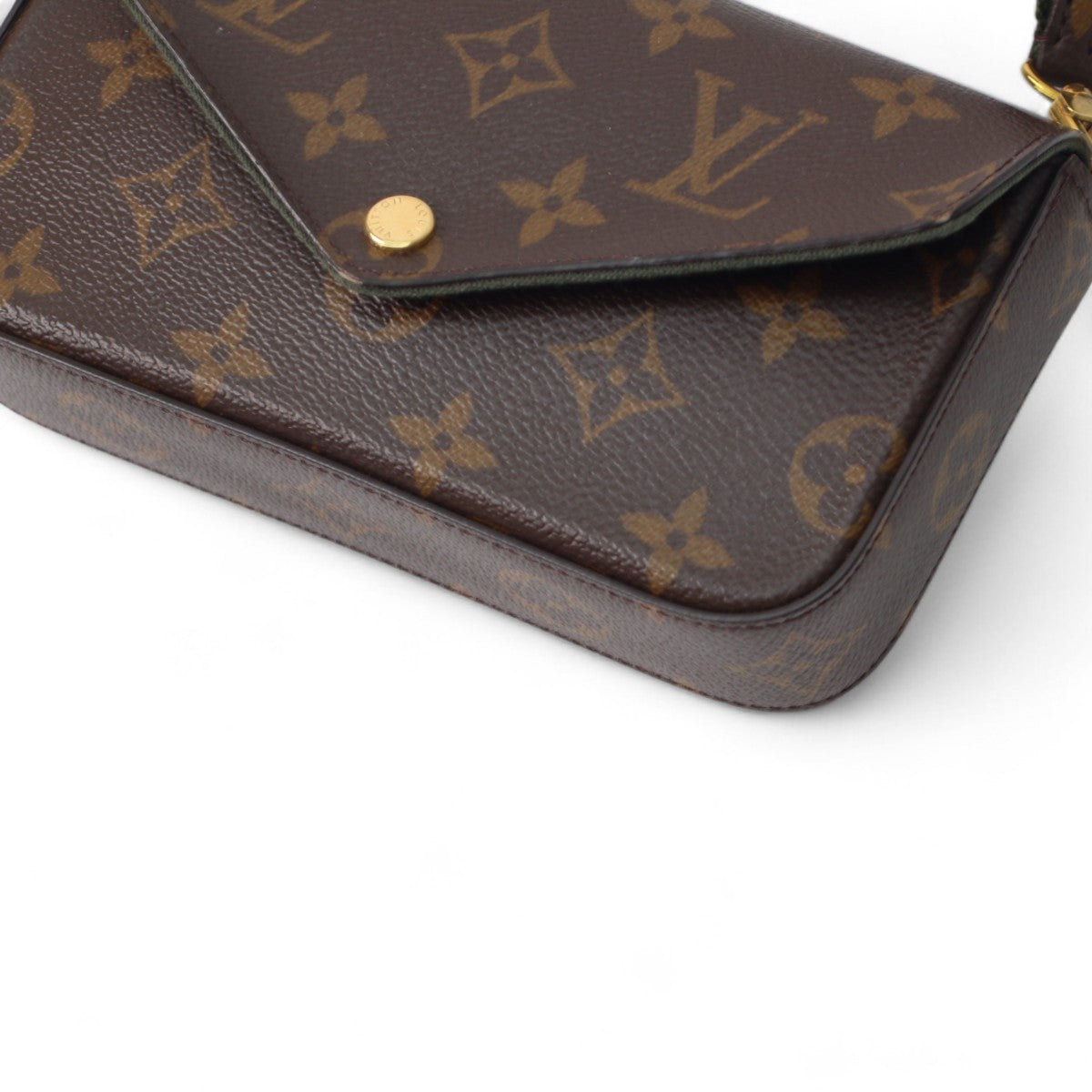 Louis Vuitton Felicie Strap & Go Monogram Green 3029