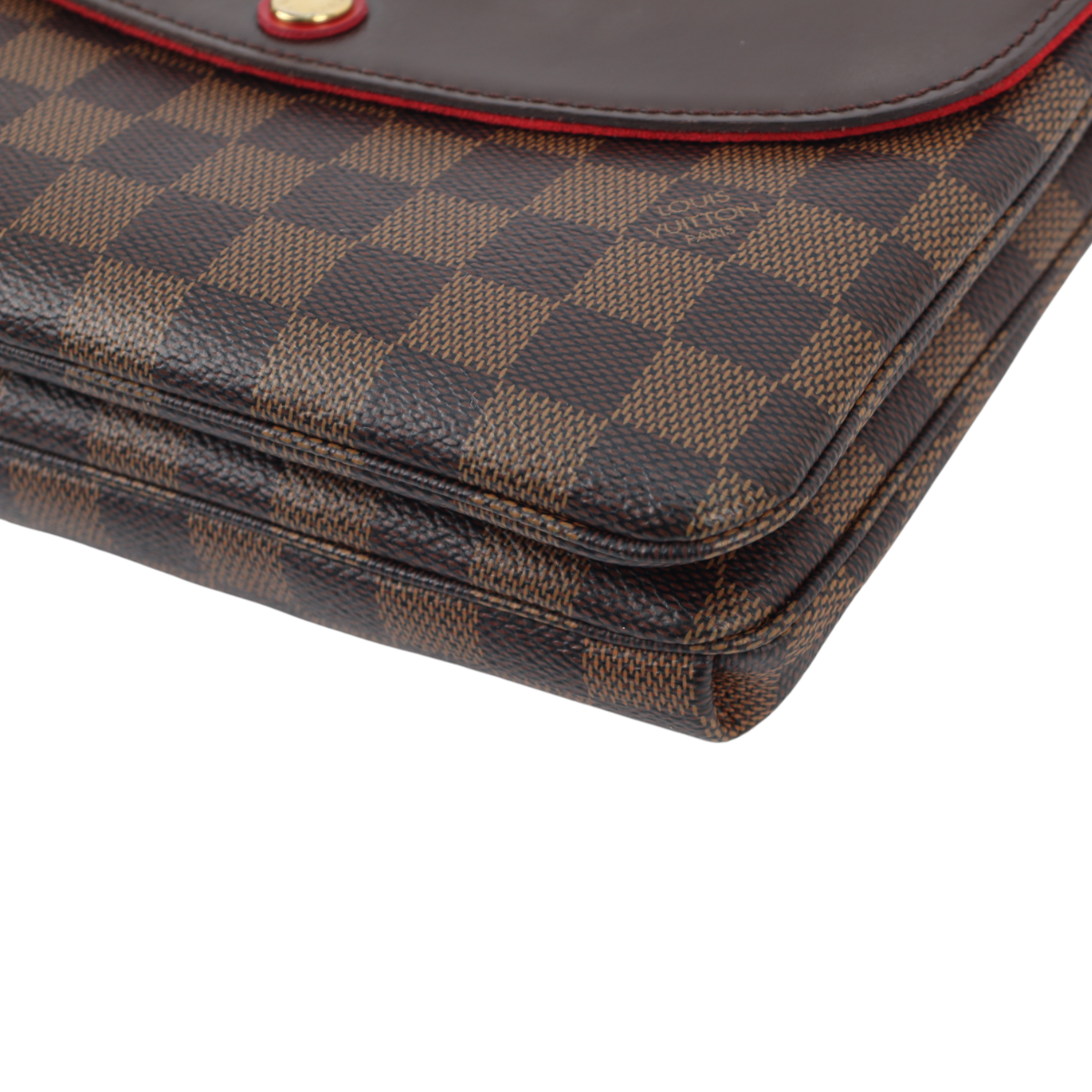 Louis Vuitton Twice Crossbody Damier Ebene 3024