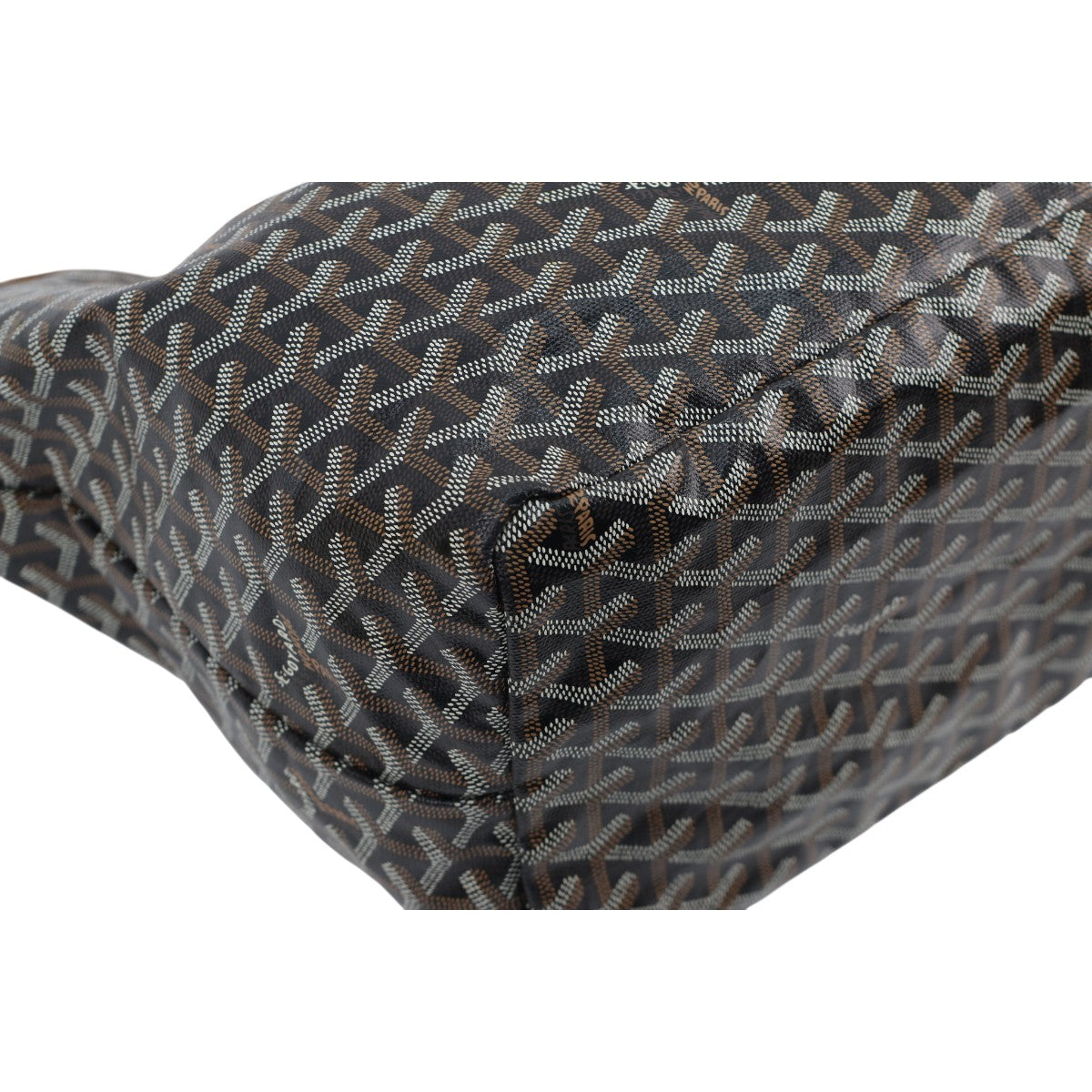 Goyard Saint Louis GM Black Tan Goyardine 3000