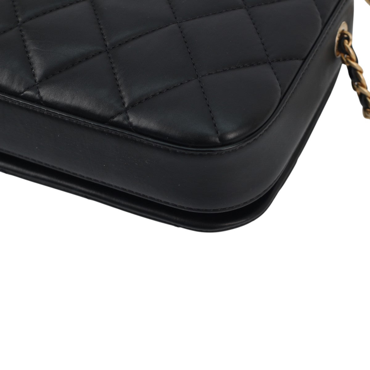 Chanel Nailed CC Full Flap Quilted Black Calfskin 3007