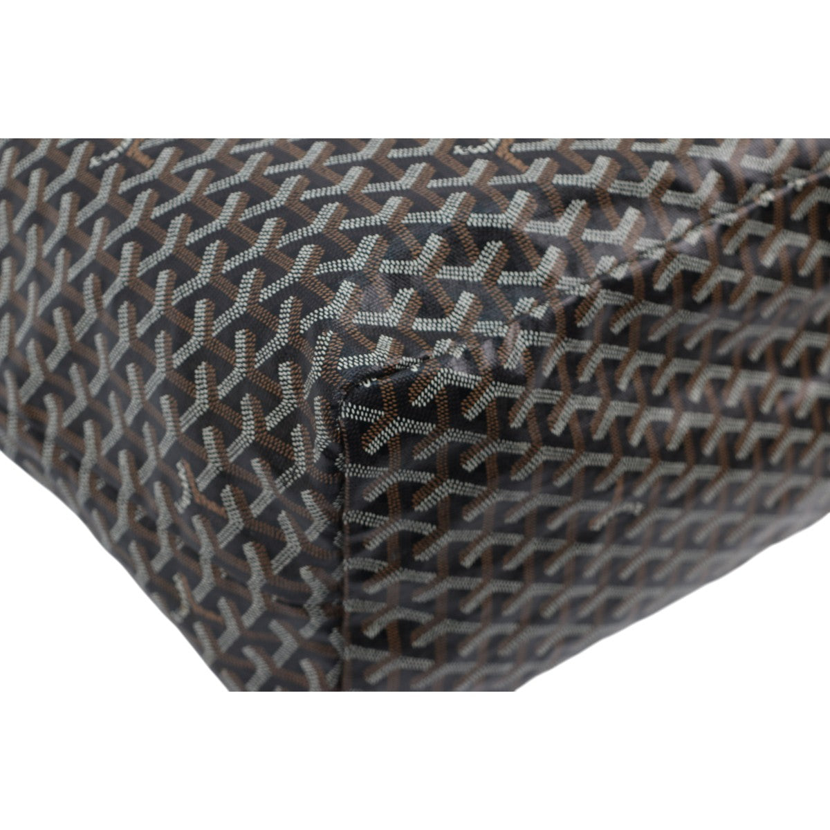 Goyard Saint Louis GM Black Tan Goyardine 3000