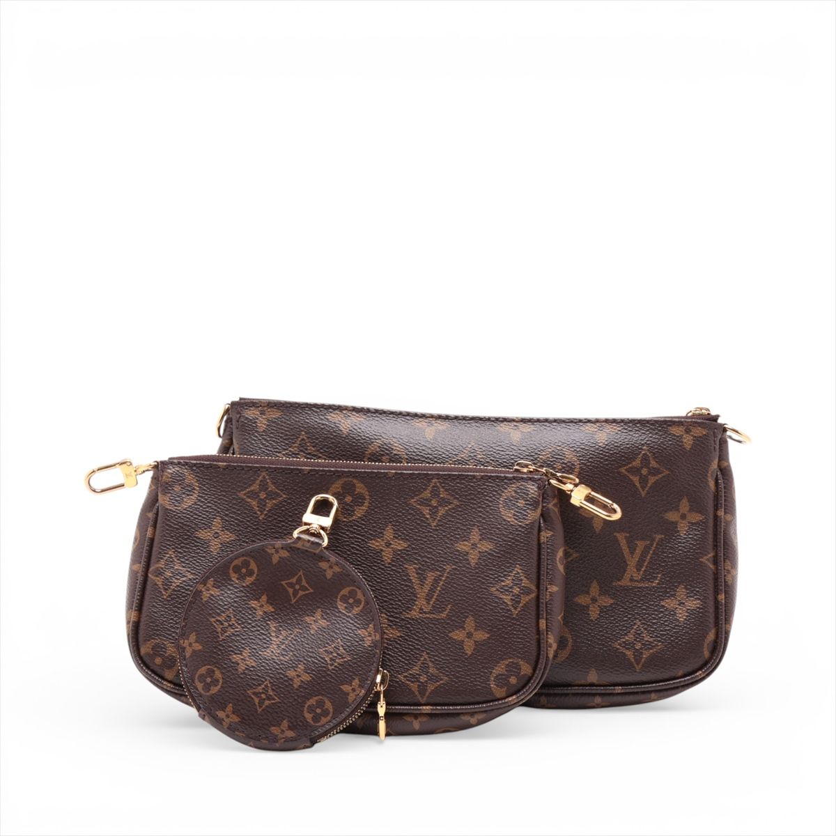 Louis Vuitton Multi Pochette Accessories Monogram Pink Rose Clair 3509
