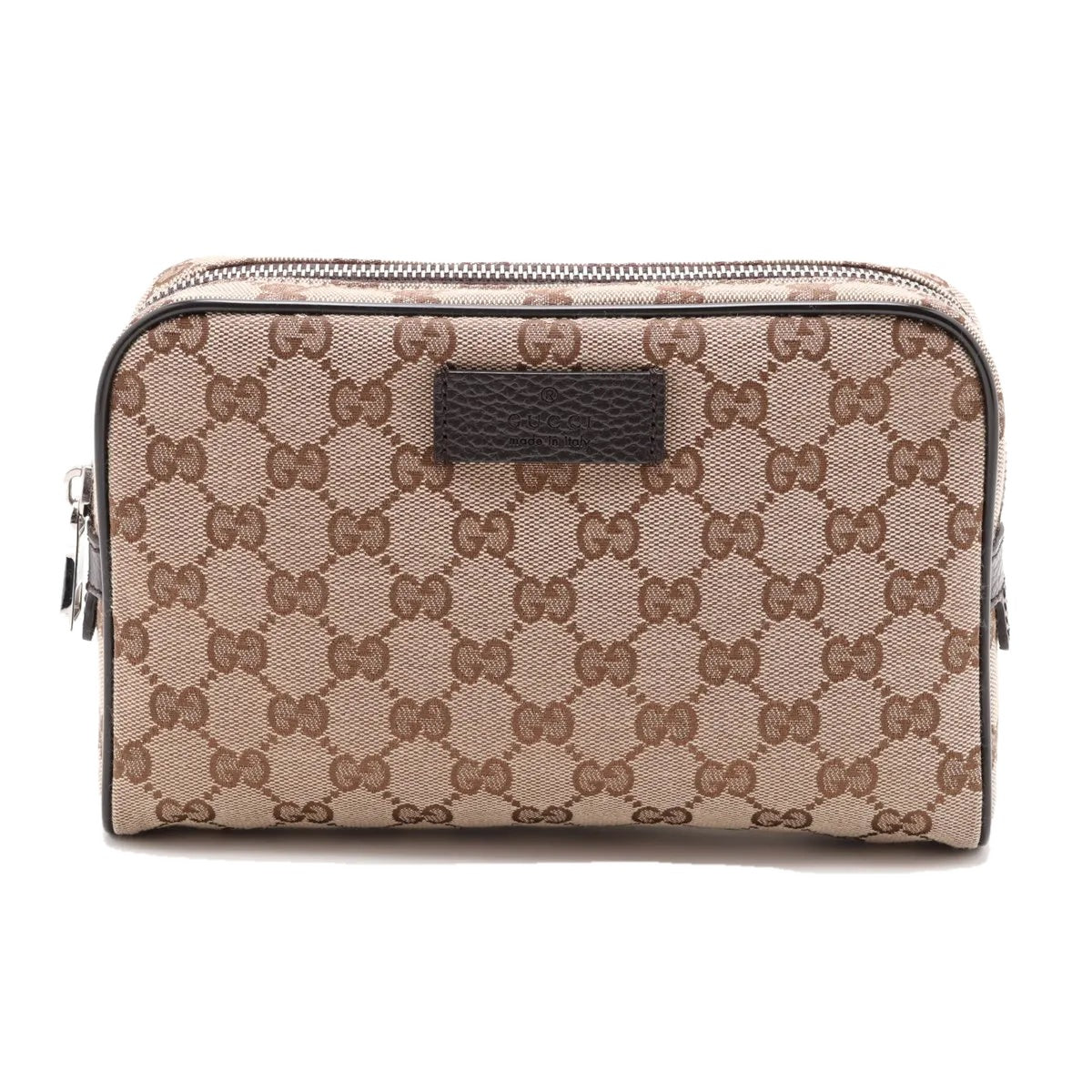 Gucci Sling Belt Waist Bag GG Canvas Brown 3479