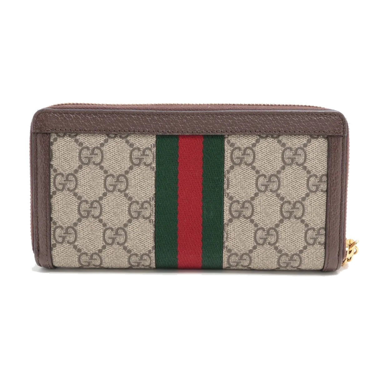 Gucci Ophidia Zippy Wallet GG Supreme Beige Brown 3490