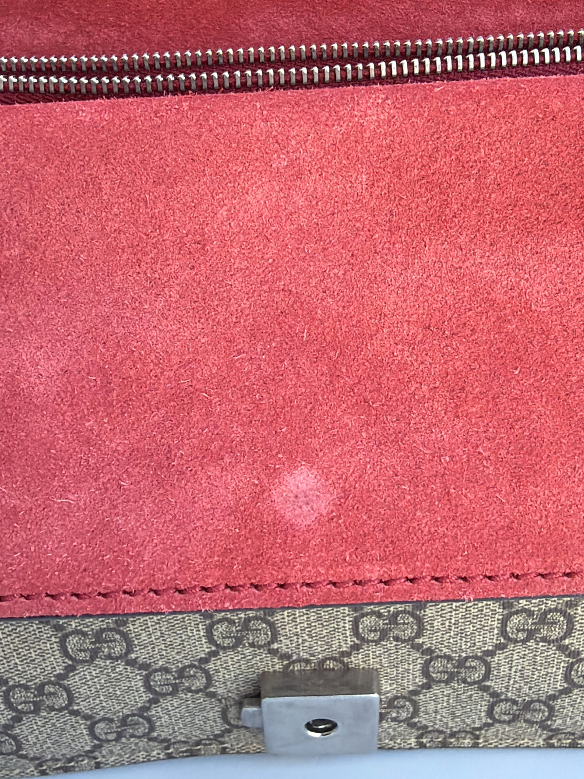Gucci Dionysus Medium Chain Shoulder Bag GG Supreme Red 3504