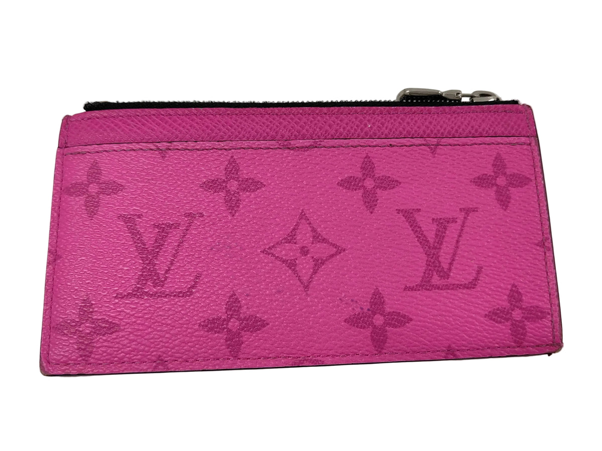 Louis Vuitton Coin Card Holder Pink Taigarama 3284