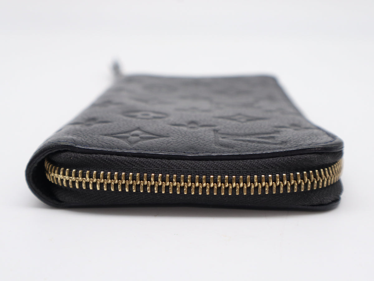Louis Vuitton Zippy Secret Wallet Black Empreinte 3294