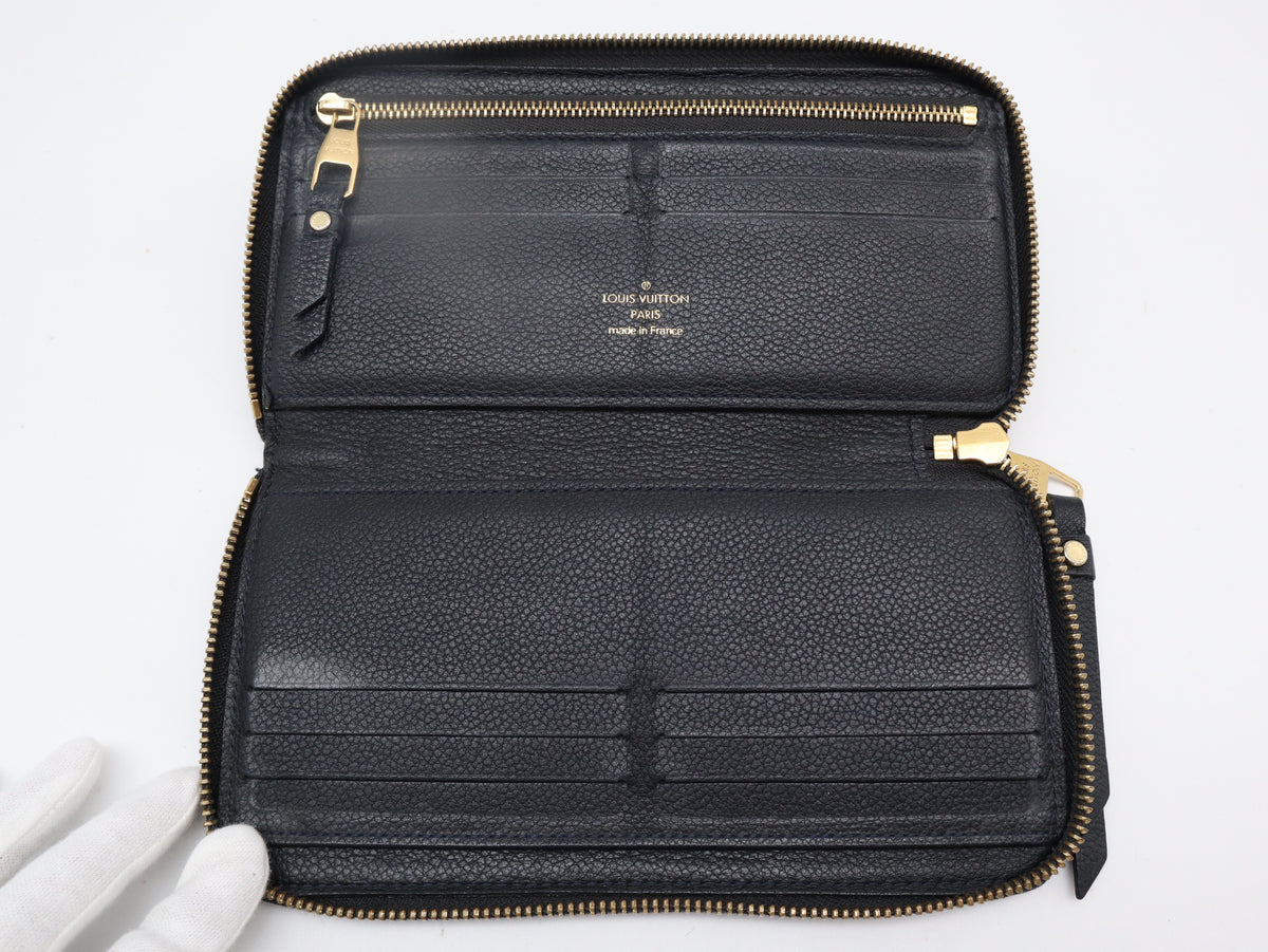 Louis Vuitton Zippy Secret Wallet Black Empreinte 3294