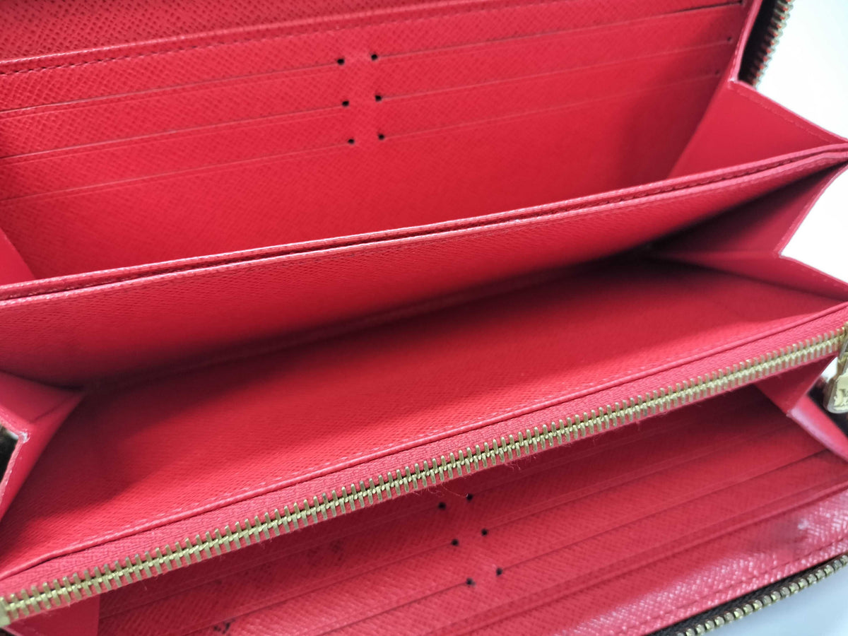 Louis Vuitton Zippy Wallet Monogram Cerise Red 3301