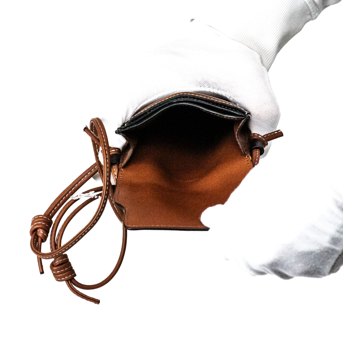 Celine Phone Pouch Brown Triomphe