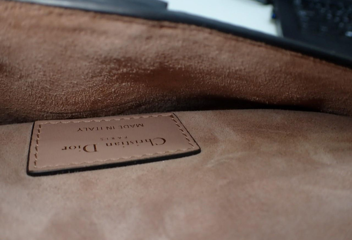 Christian Dior Saddle Bag Pouch Crossbody Taupe 2519