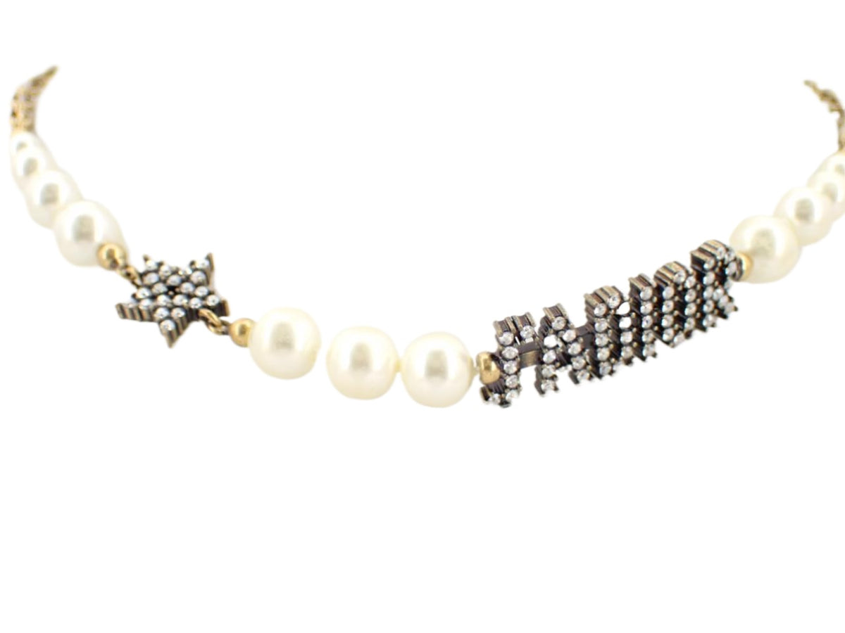 Dior Pearl Rhinestone Bracelet 2648