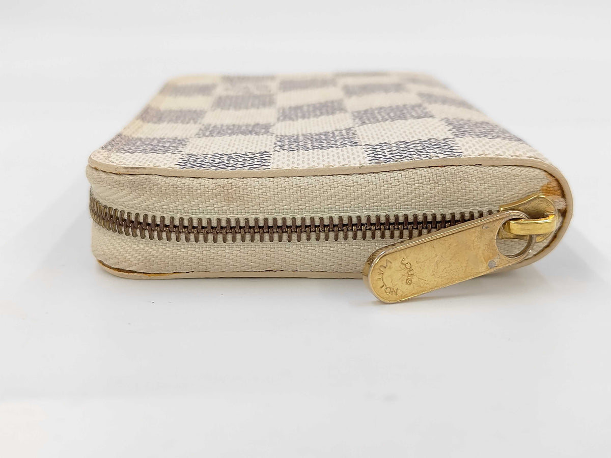 Louis Vuitton Zippy Coin Card Case Damier Azur 3313