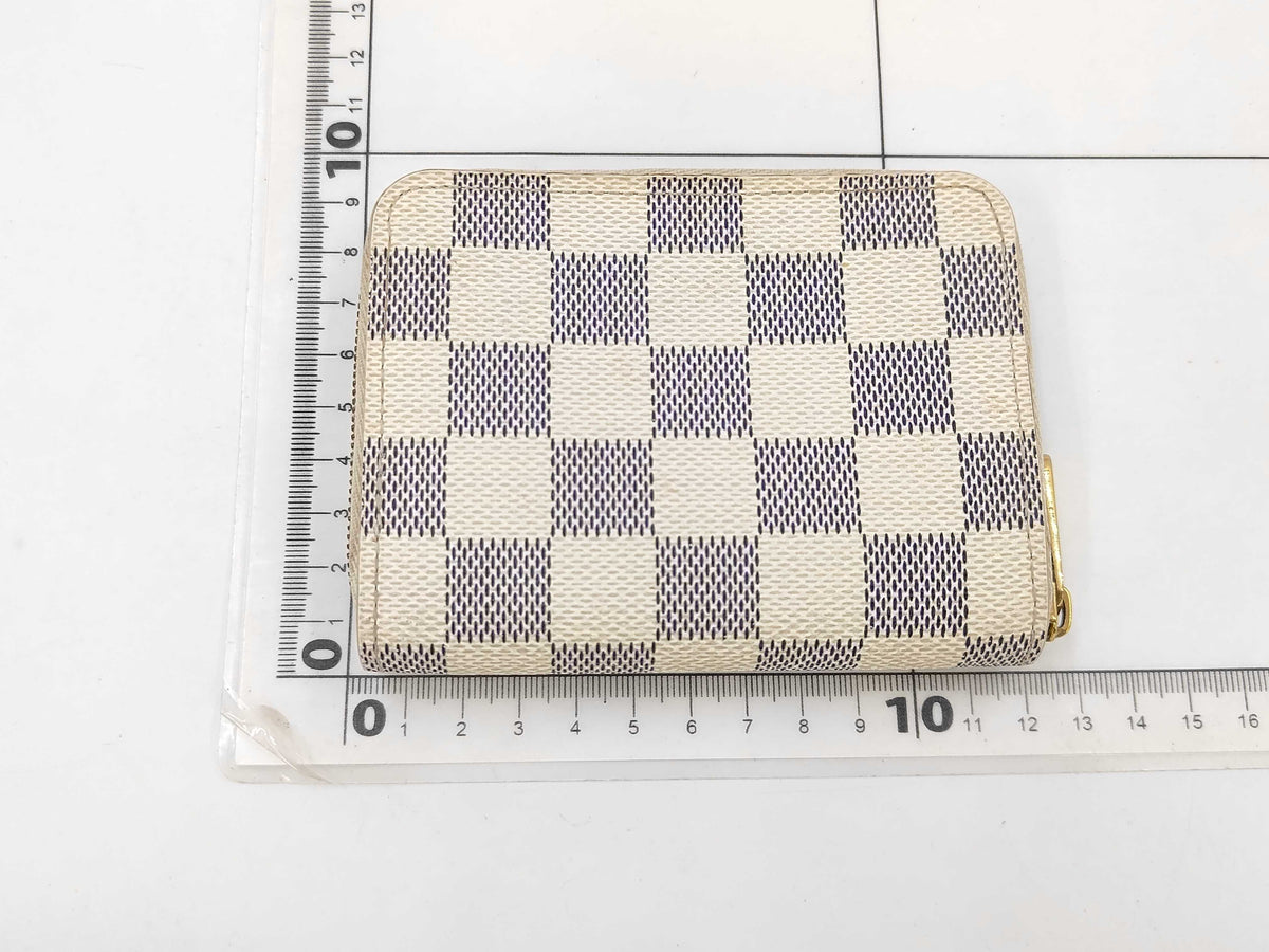 Louis Vuitton Zippy Coin Card Case Damier Azur 3313