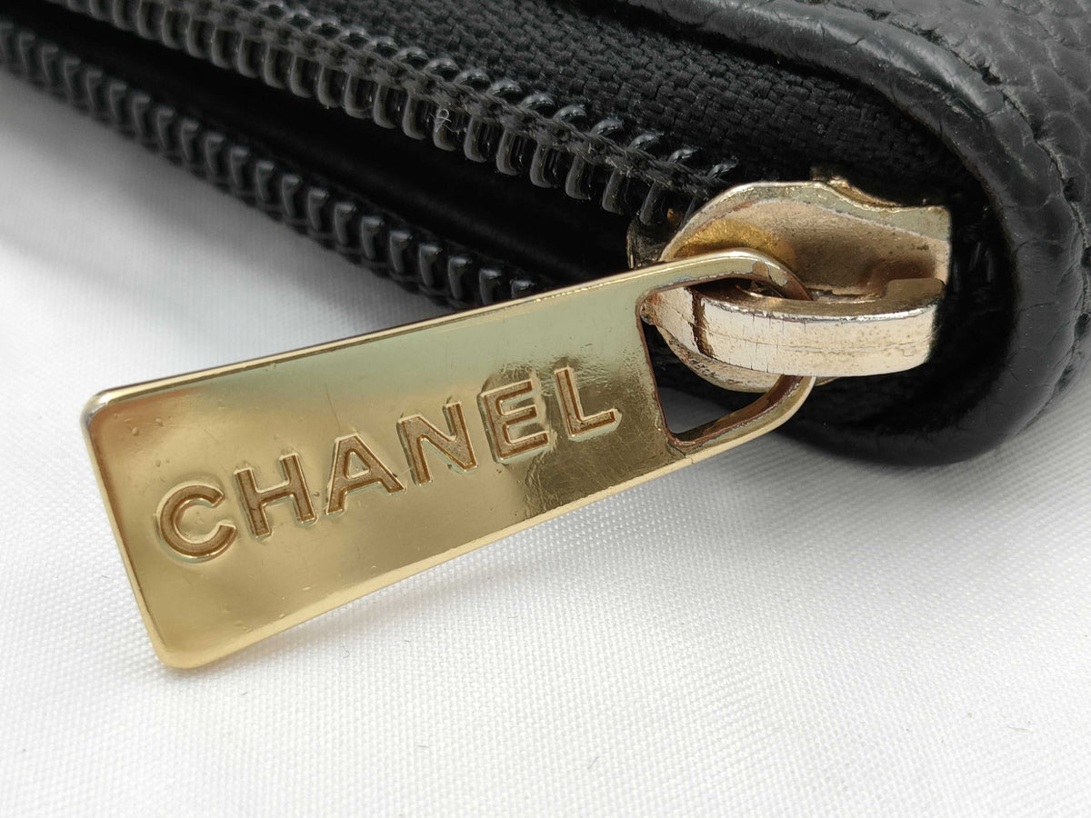 Chanel Timeless Zippy Wallet Black Caviar 3397