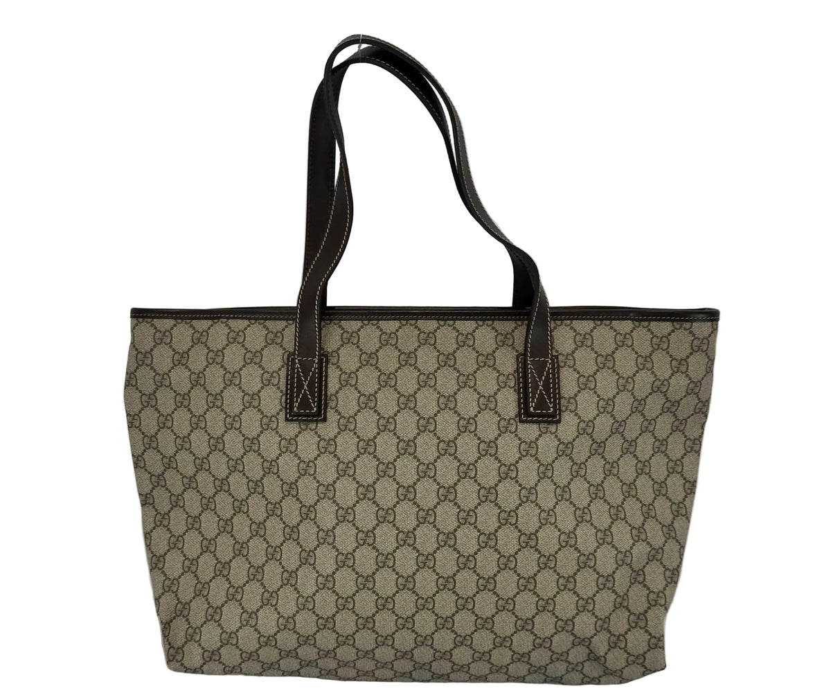 Gucci Shoulder Bag GG Supreme Leather Handles 3441
