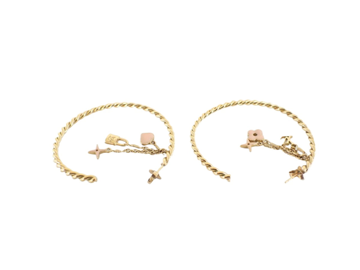 Louis Vuitton Creole Sweet Monogram Earrings 2667