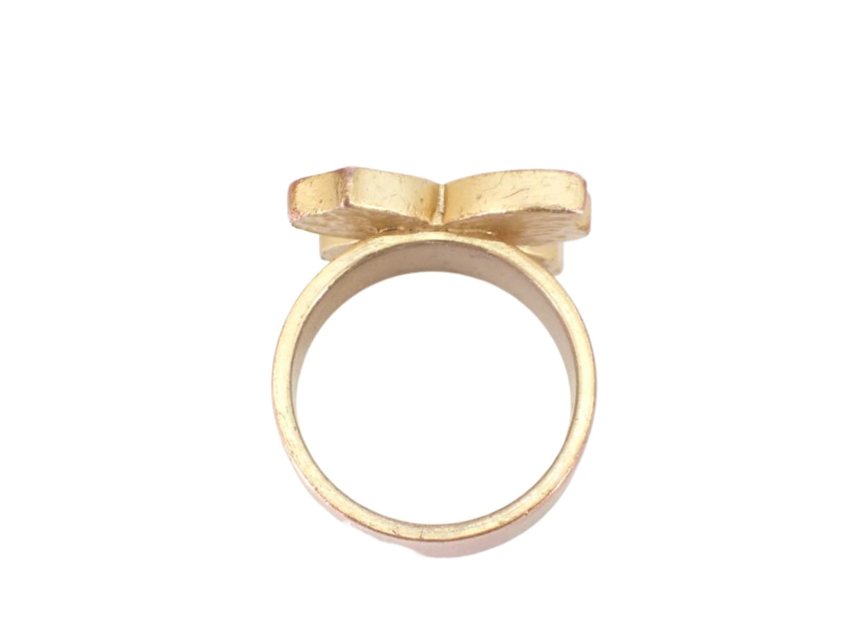 Chanel Camelia CC Gold Ring 2704