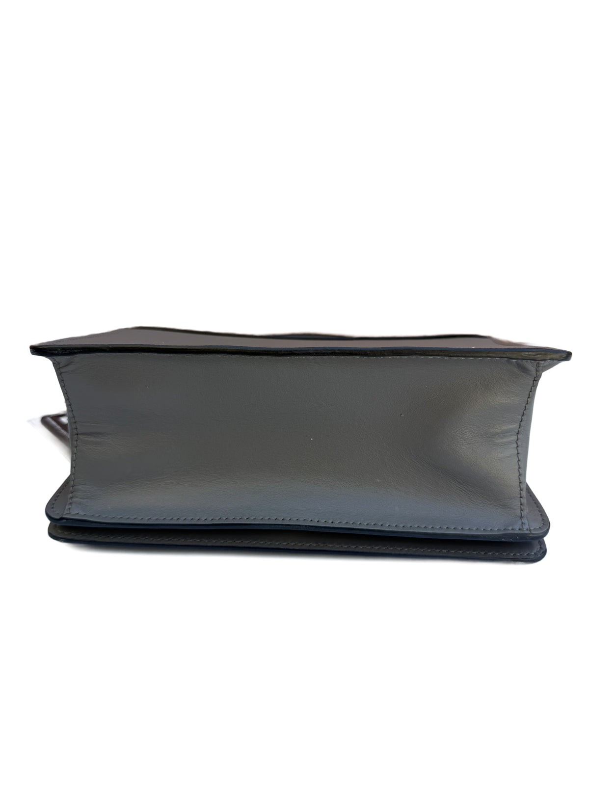 Prada Chain Crossbody Gray Saffiano Leather 3506