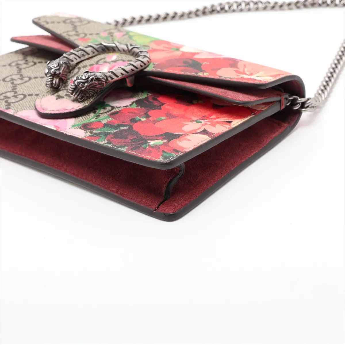 Gucci Dionysus Super Mini GG Blooms Pink Shoulder Bag 3520