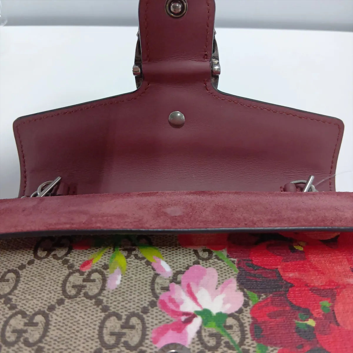 Gucci Dionysus Super Mini GG Blooms Pink Shoulder Bag 3520