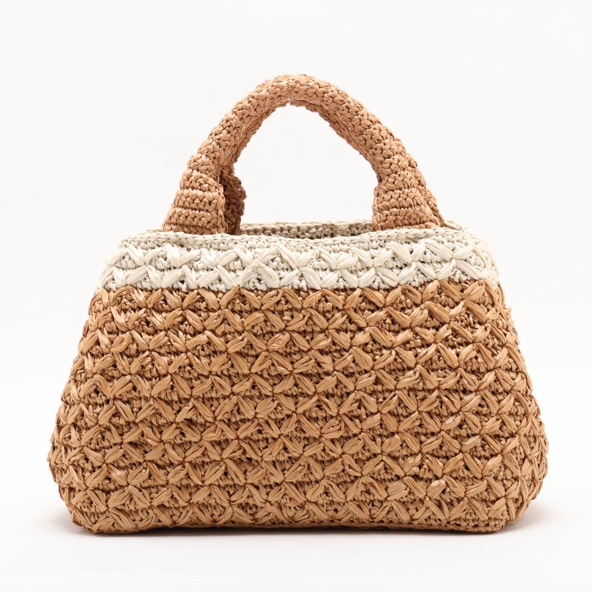 Prada Canapa Raffia 2-Way Bag 3512