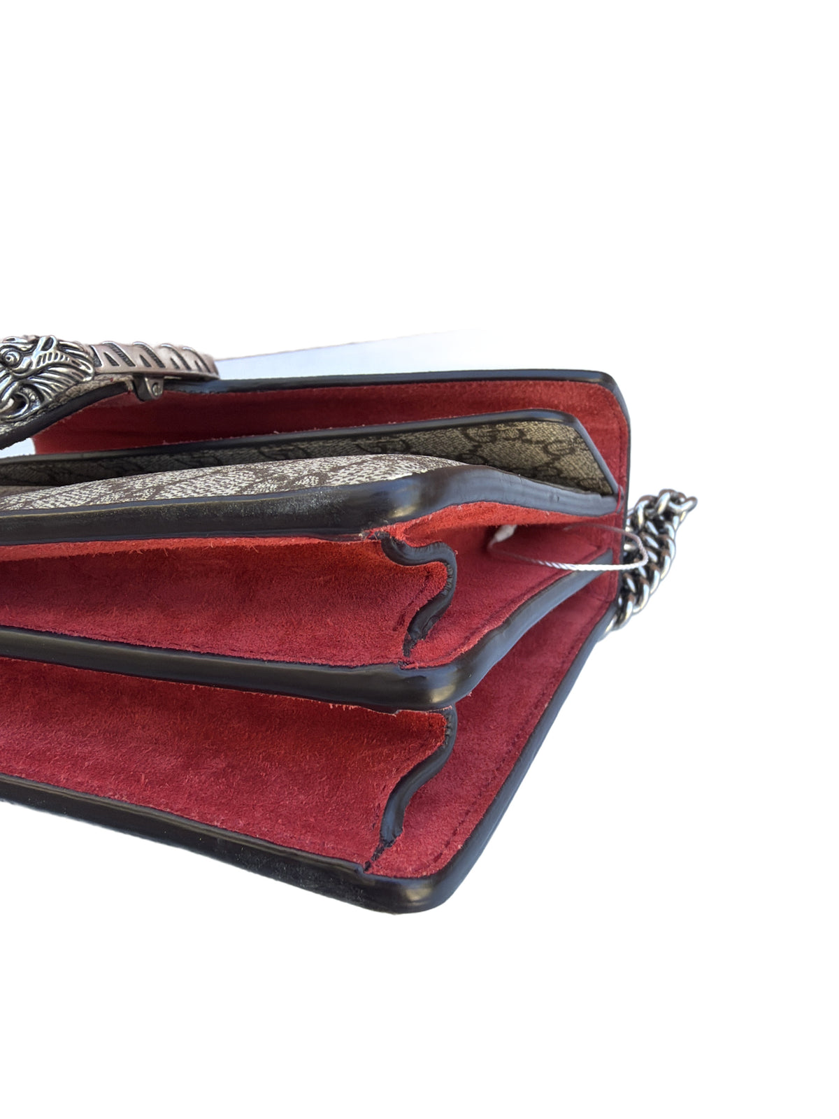Gucci Dionysus Medium Chain Shoulder Bag GG Supreme Red 3504