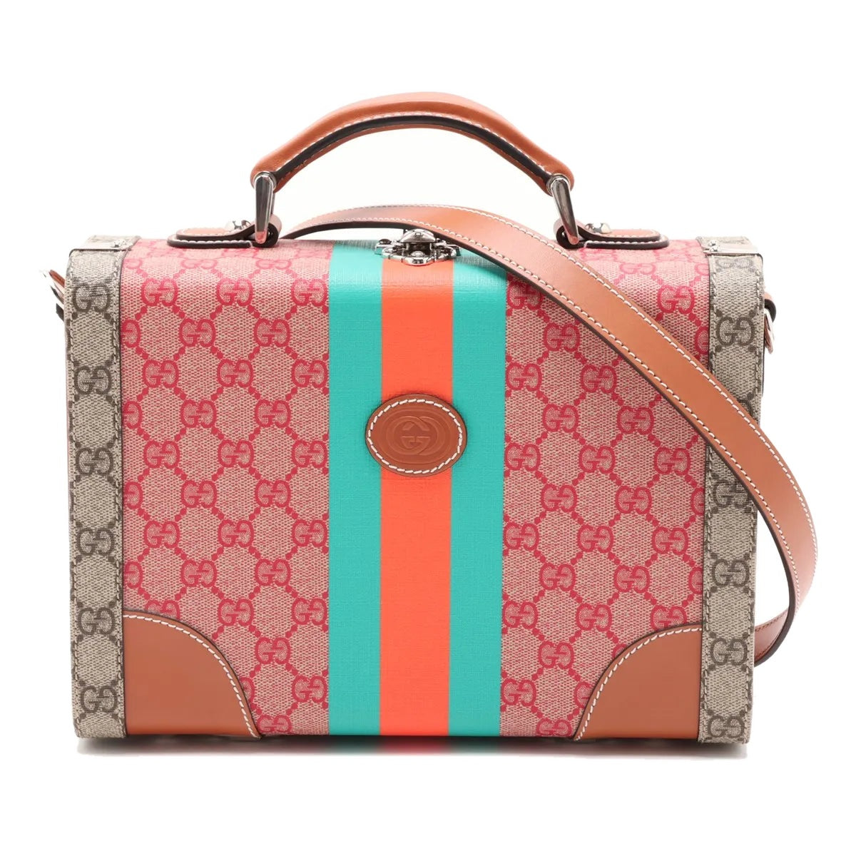 Gucci x Dans Le Vert Mini Retro Savoy Top Handle Beauty Case 2-Way GG Supreme 3478