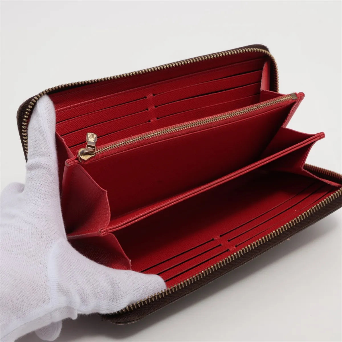 Louis Vuitton Zippy Wallet Monogram Red Coquelicot 3364