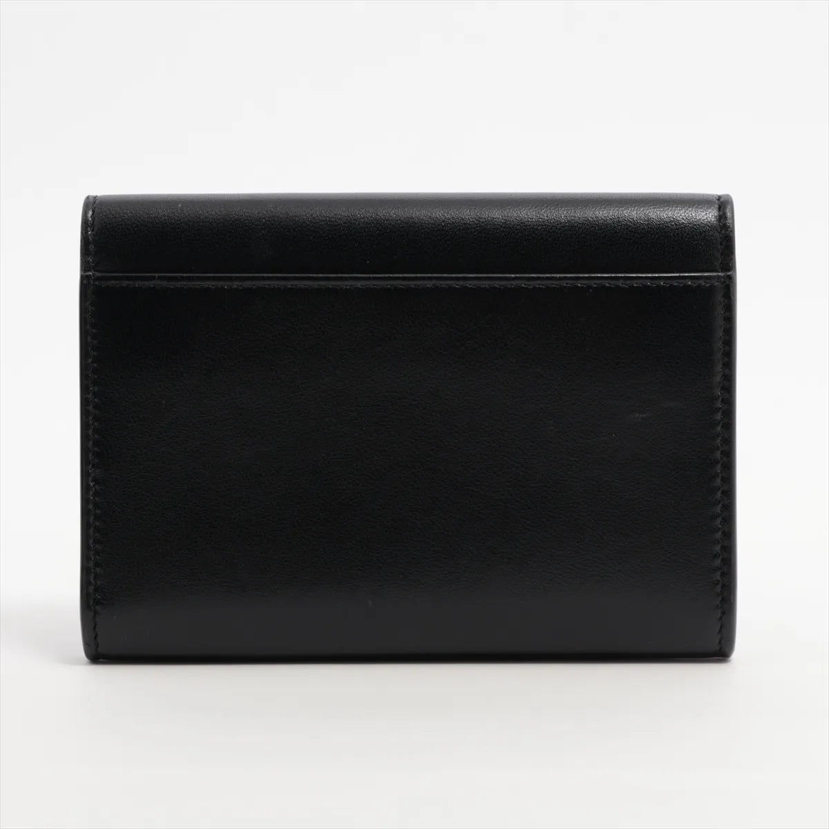 YSL Cassandra Envelope Leather Card Case Black 3345