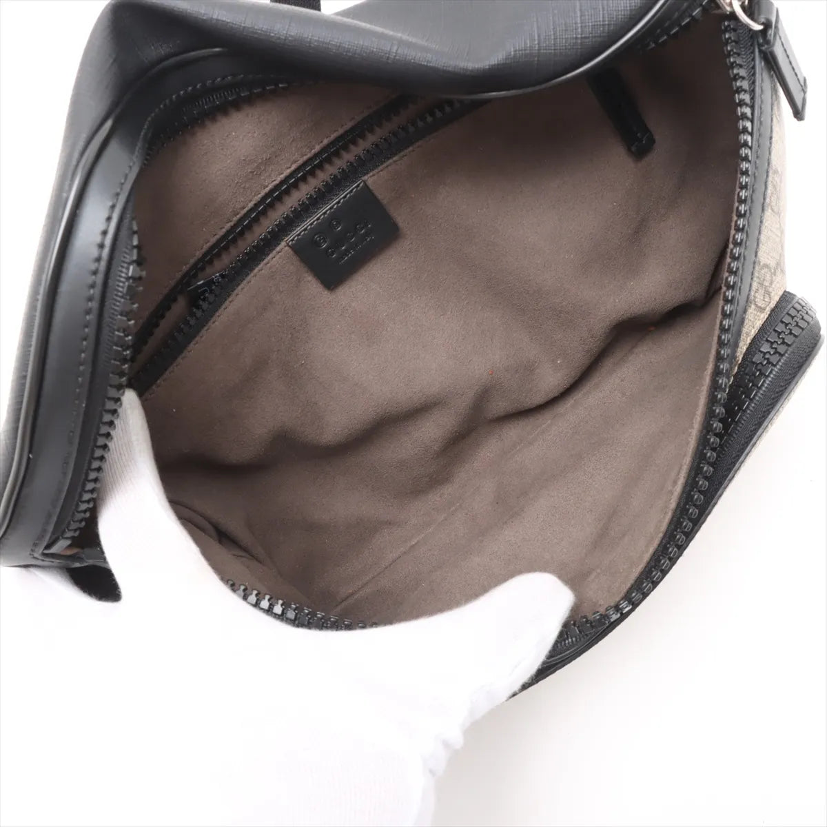 Gucci Eden Waist Sling Bag GG Supreme Black 3461
