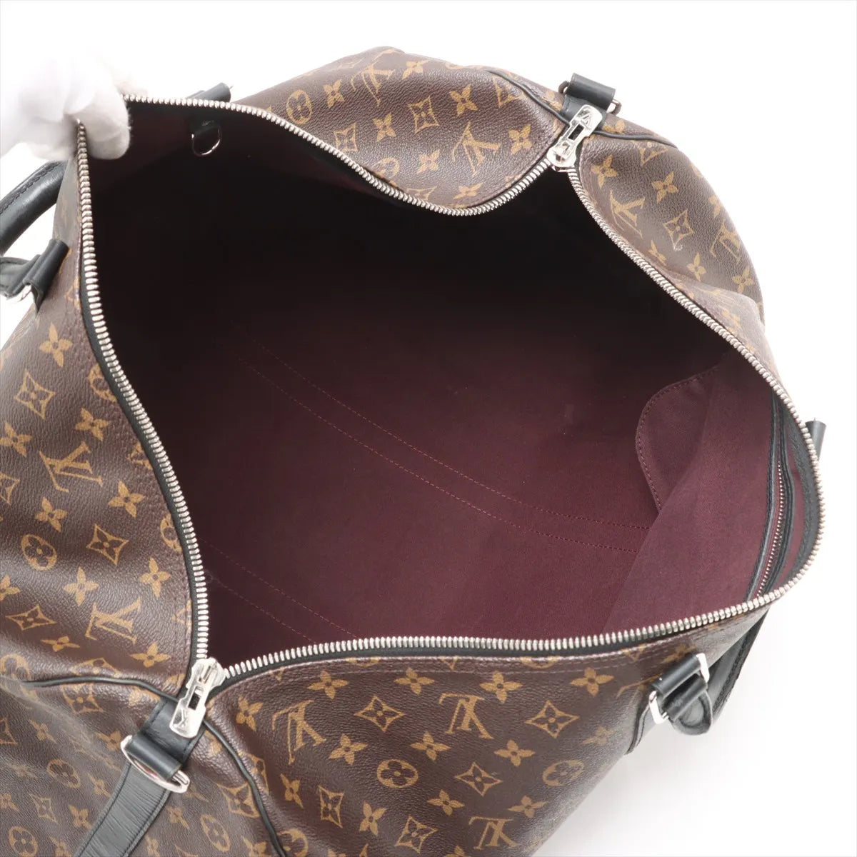 Louis Vuitton Keepall 55cm Bandouliere Monogram Macassar 3465
