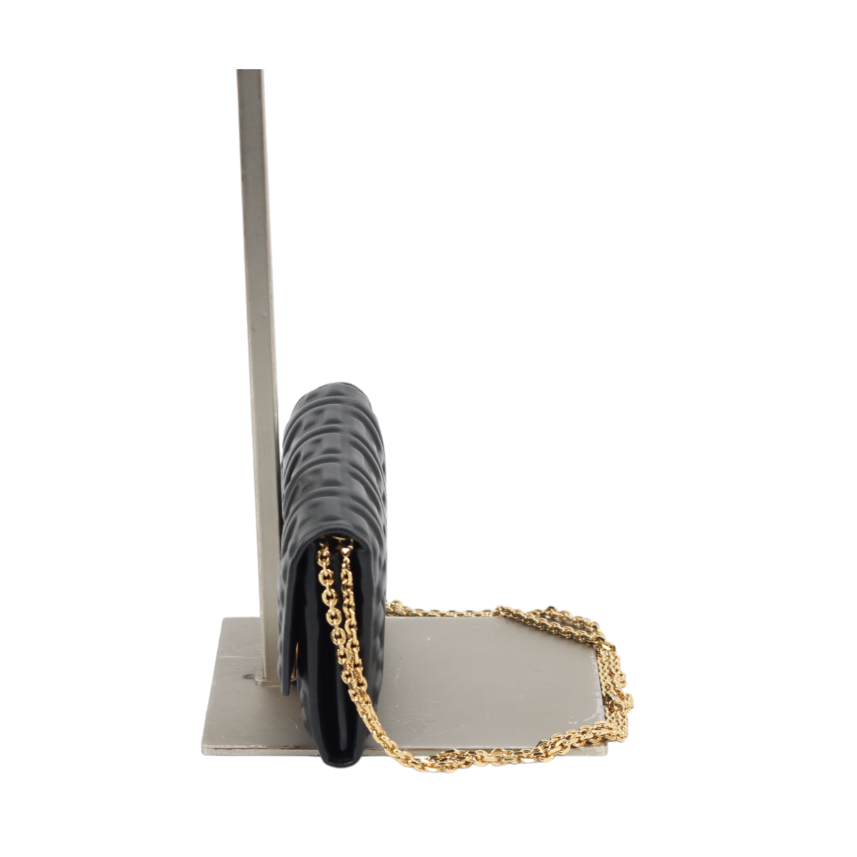 Fendi Baguette Continental Wallet on Chain Black 3025
