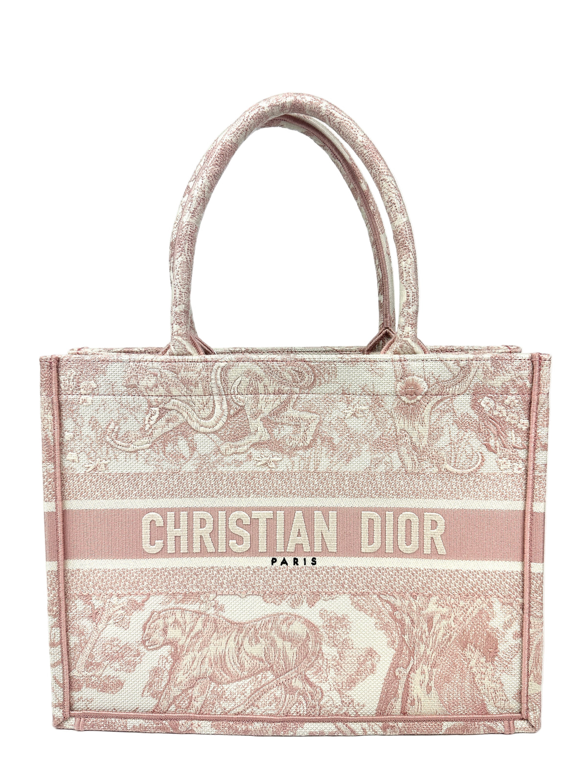 Dior Medium Book Tote Pink Toile de Jouy