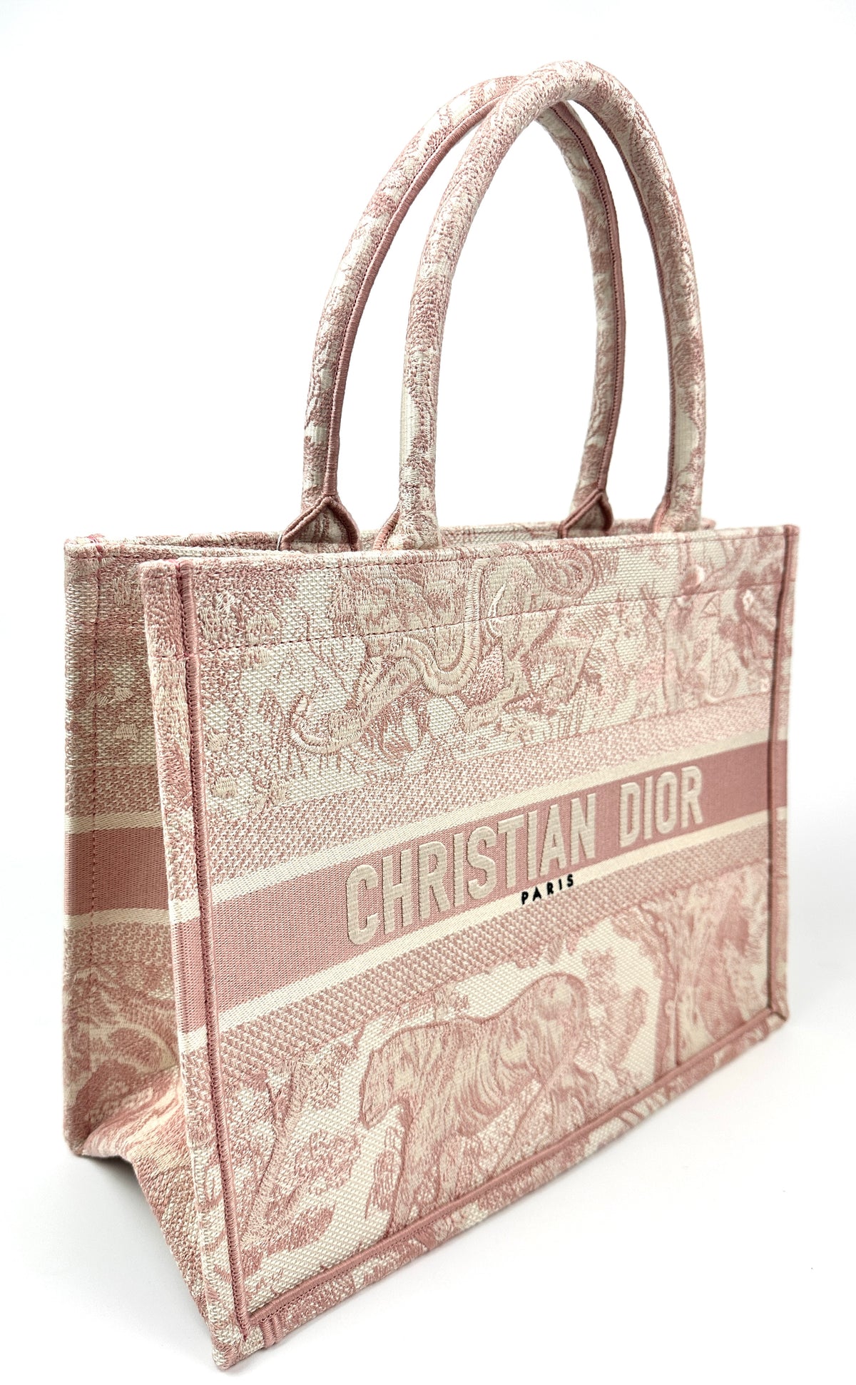 Dior Medium Book Tote Pink Toile de Jouy
