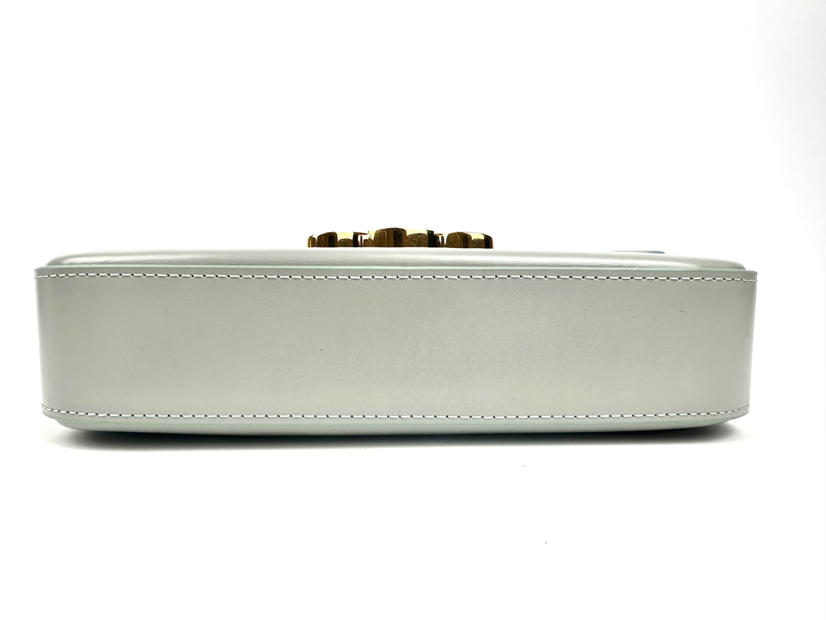 Celine Claude Shoulder Bag Soft Blue