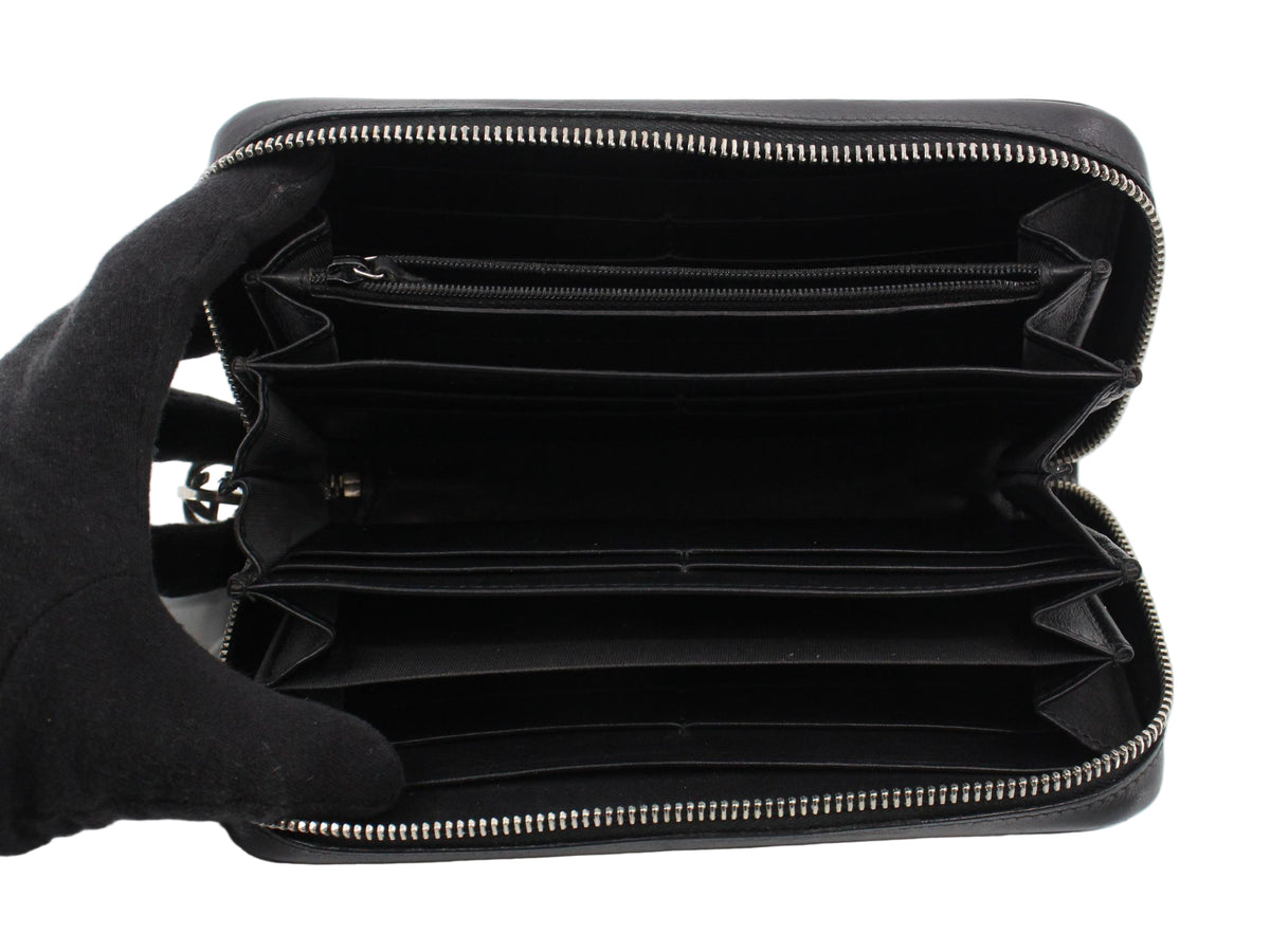 Gucci Zippy Wallet Black Microguccissima 2948