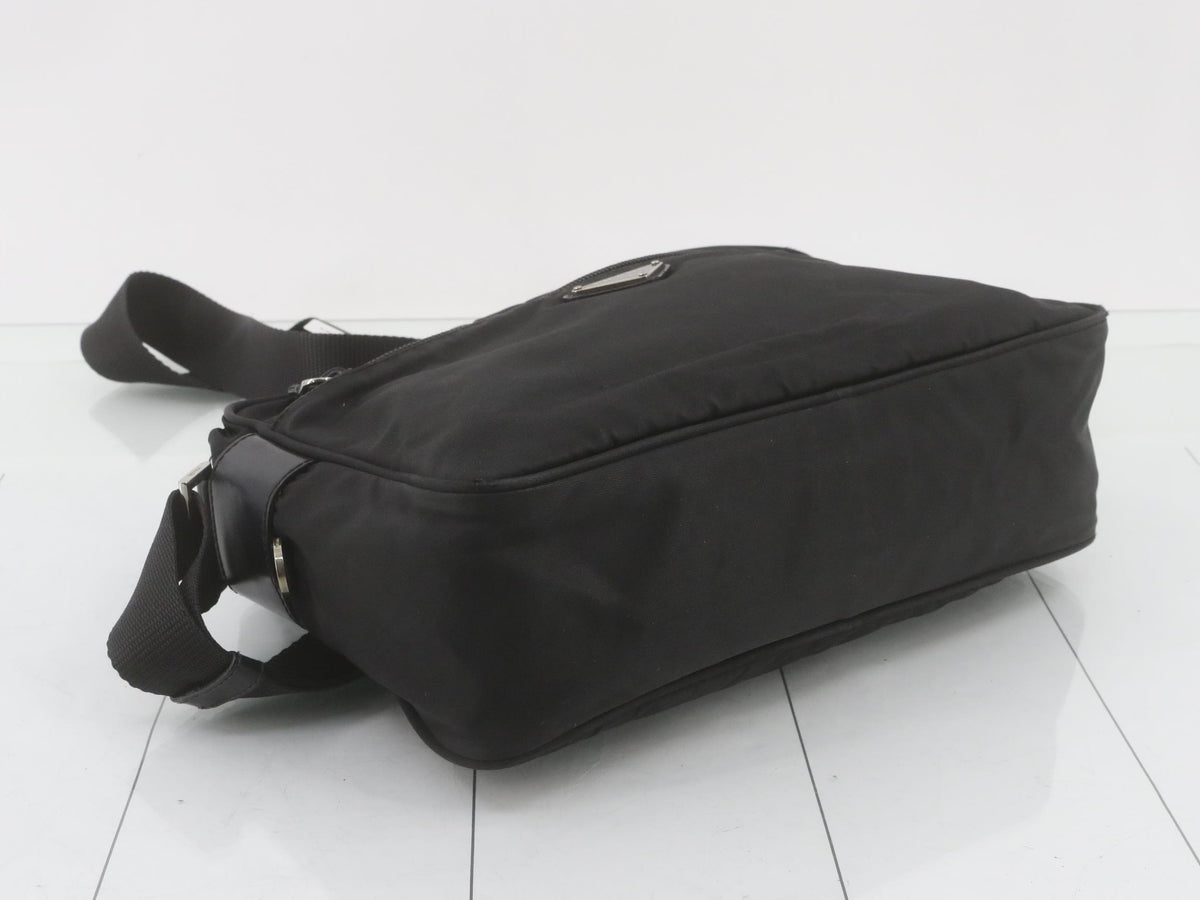 Prada Tessuto Shoulder Bag Black Nylon 2978