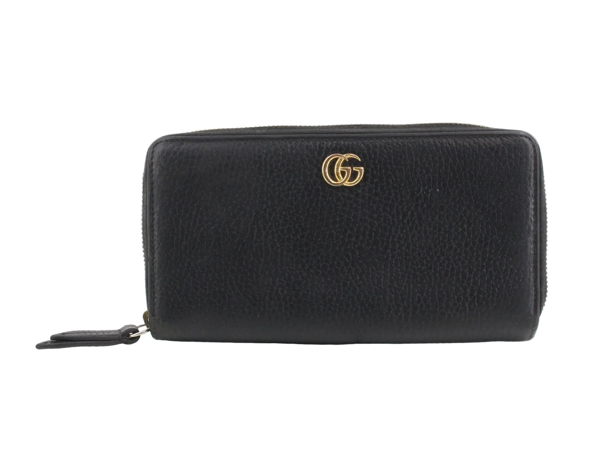 Gucci GG Marmont Zippy Wallet Black 3075