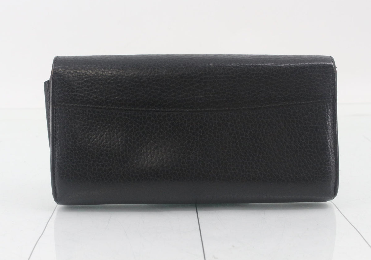 Louis Vuitton Capucines Wallet Black Pink 3166