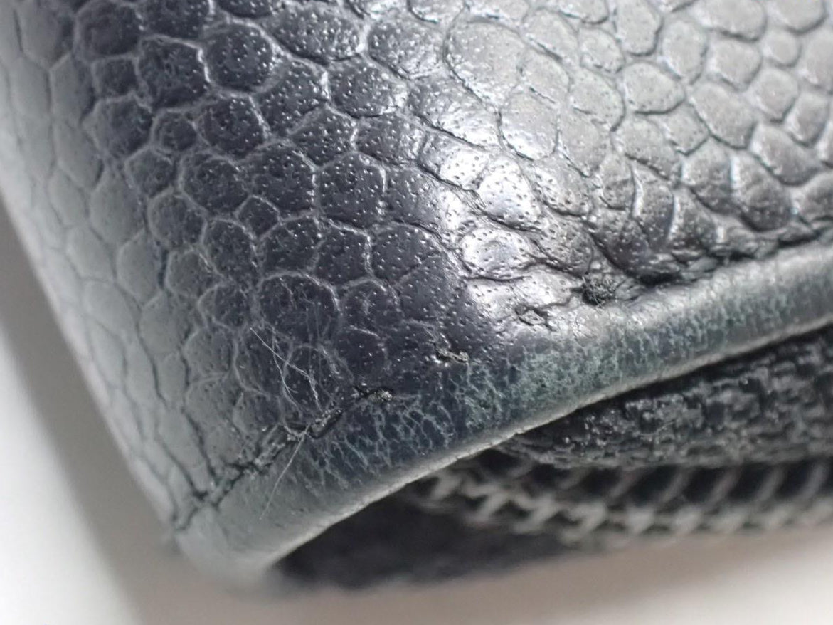 Chanel Timeless Coco Mark Zippy Wallet Black Caviar 2949
