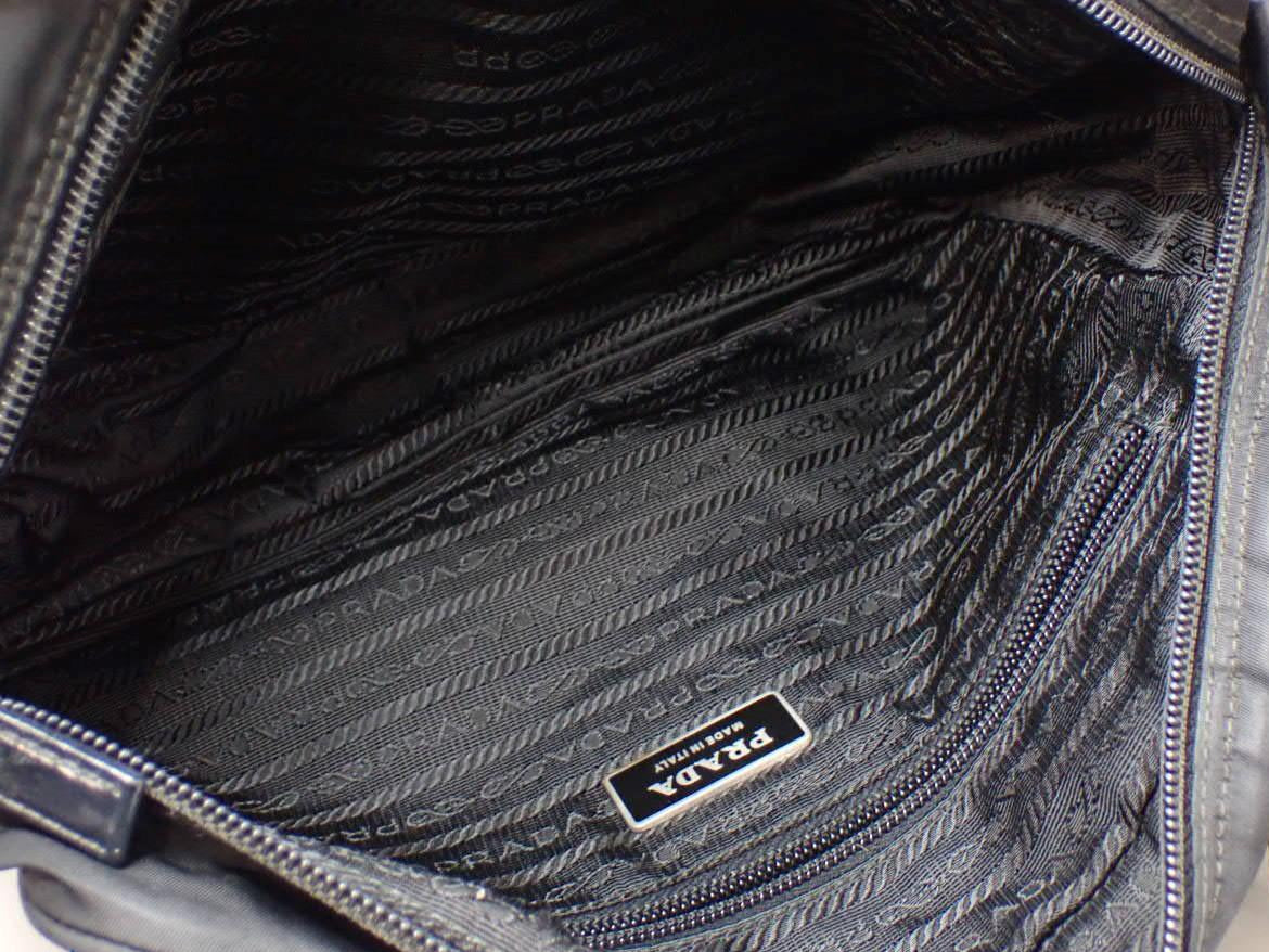 Prada Tessuto Shoulder Bag Black Nylon 2978