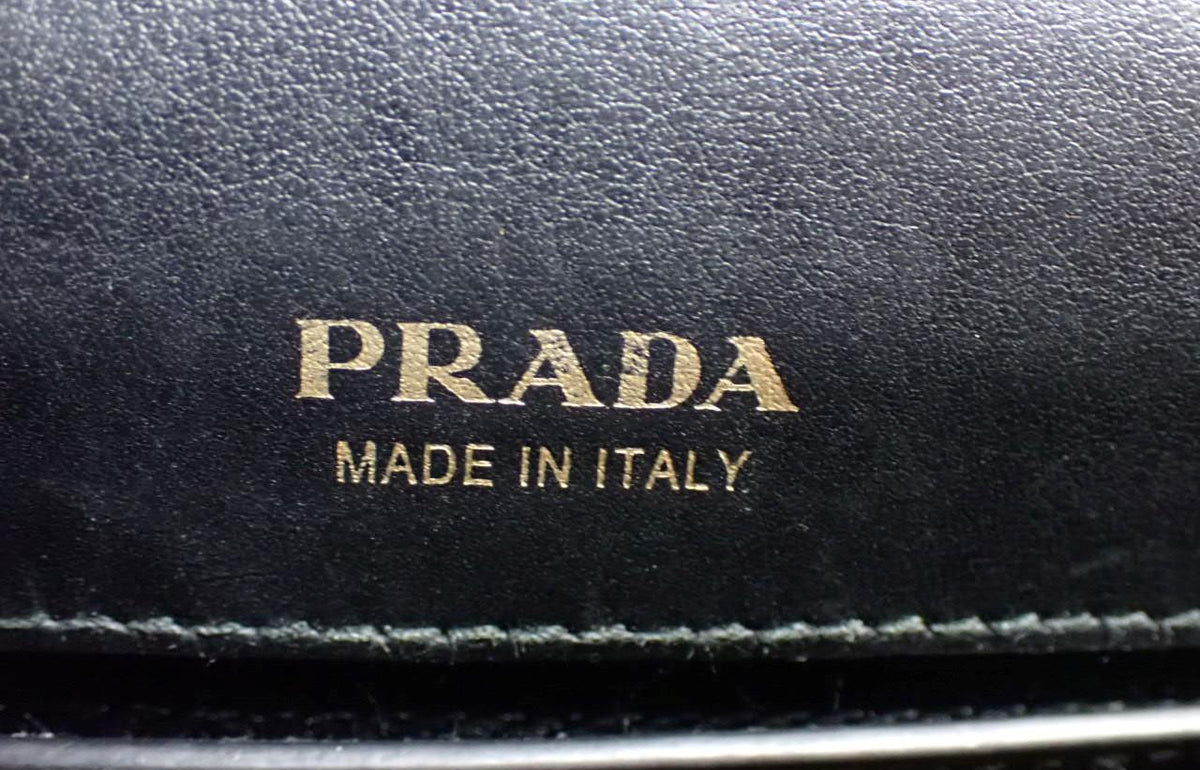Prada City Calf Cahier Crossbody Black Leather 2985