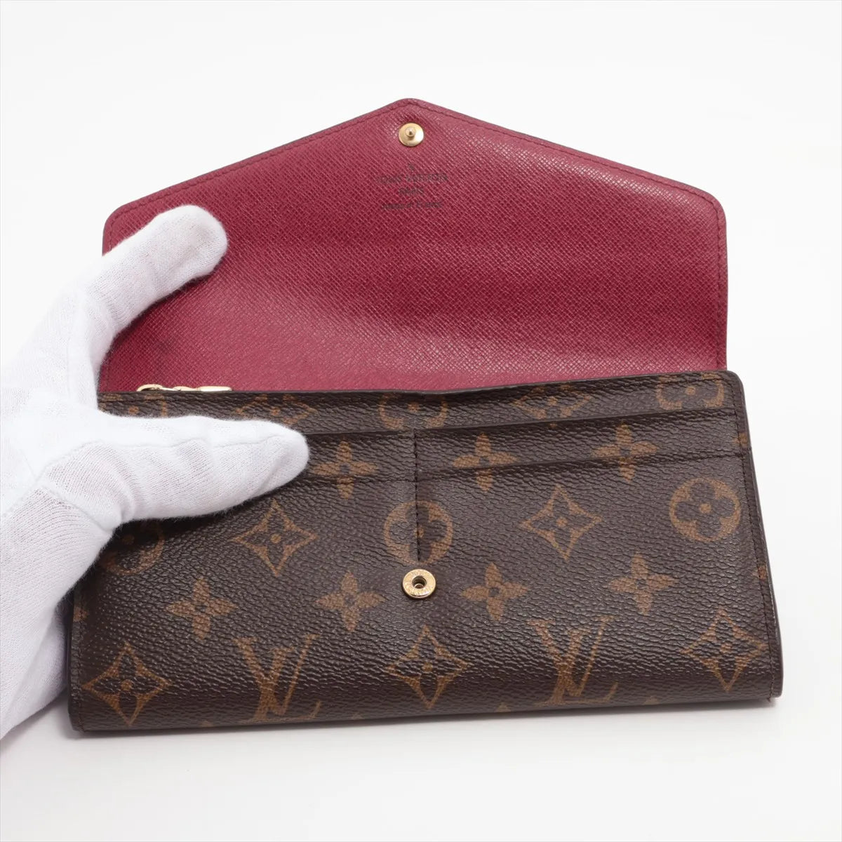 Louis Vuitton Sarah Wallet NM Monogram Fuchsia 3258