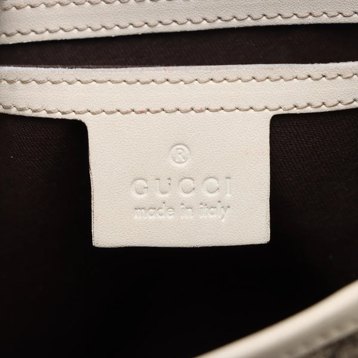 Gucci Front Pocket Shoulder Bag GG Supreme White 3464