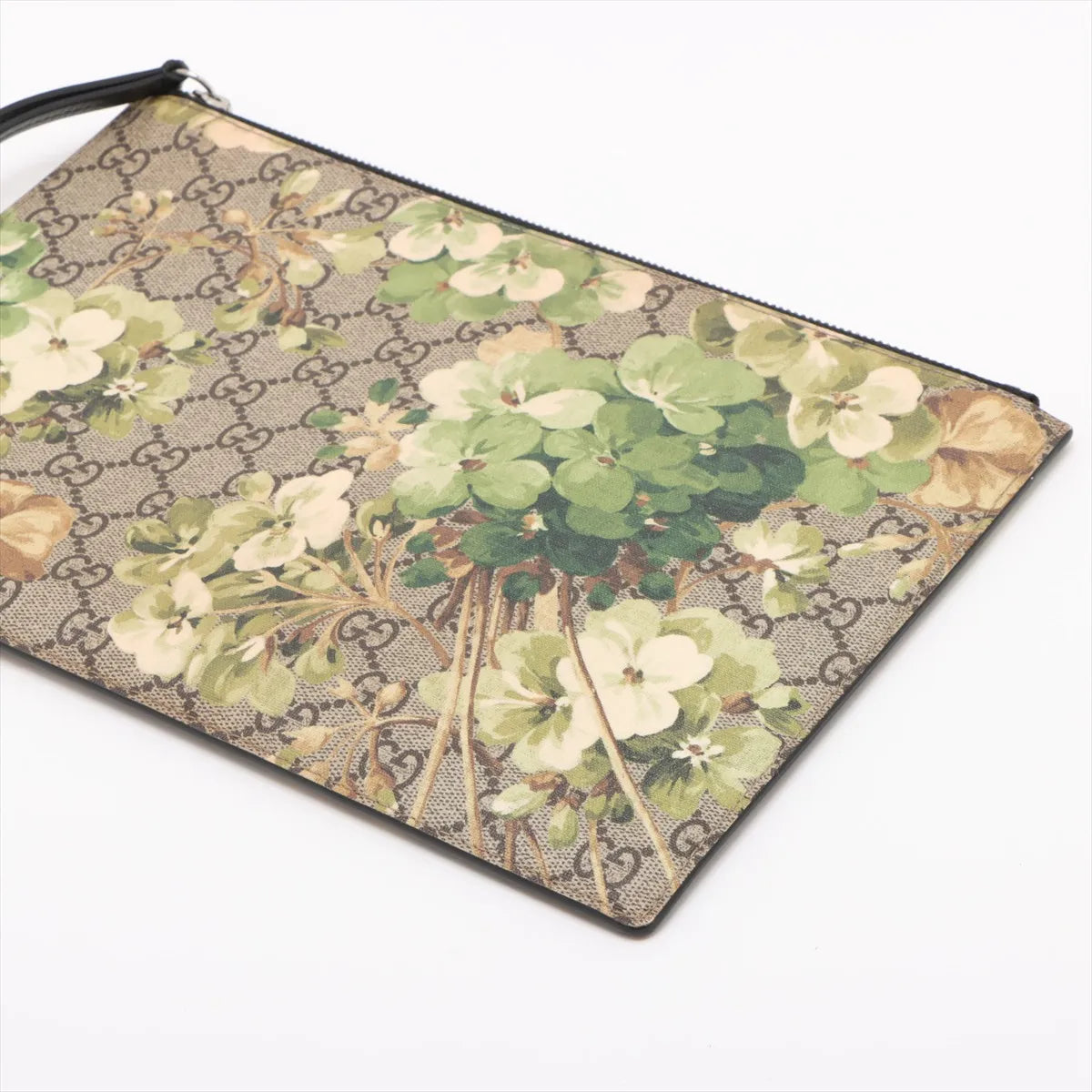 Gucci GG Blooms Wristlet Clutch Bag Green 3467